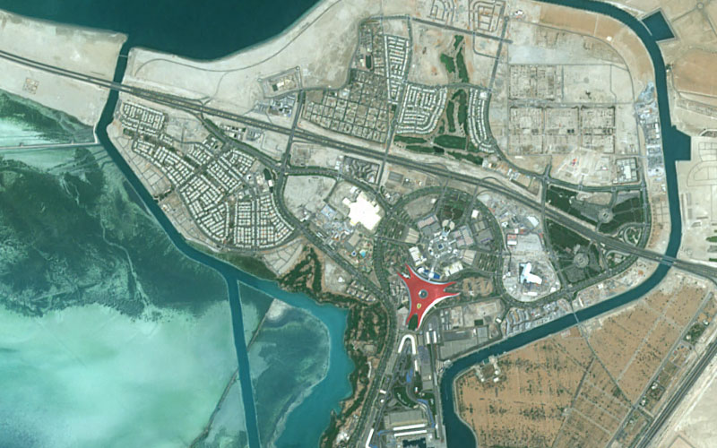 PlanetSAT Satellite Image of Abu Dhabi, UAE