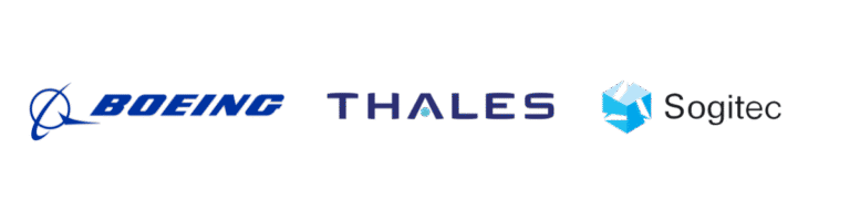 Boeing, thales, sogitec logo