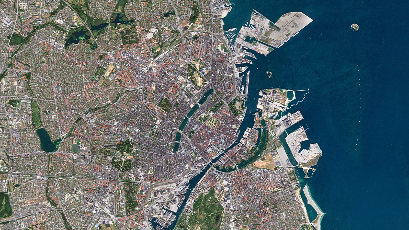 PlanetSAT Imagery for Media of Copenhagen Denmark