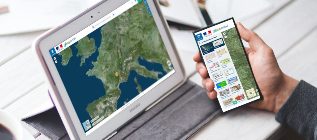 IGN Geoportal from the French Mapping Agency
