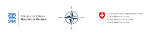 MODs of Estonia, NATO and Switzerland logo