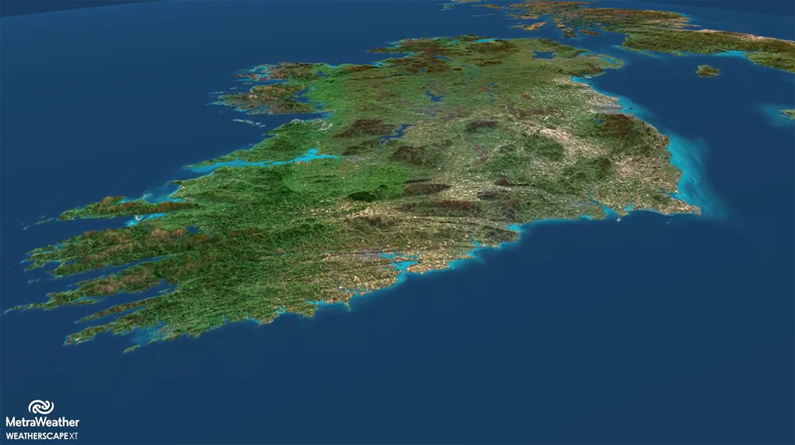 PlanetSAT World Map imagery of Ireland
