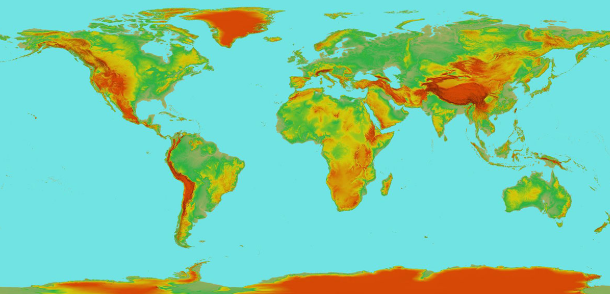 PlanetDEM global elevation data