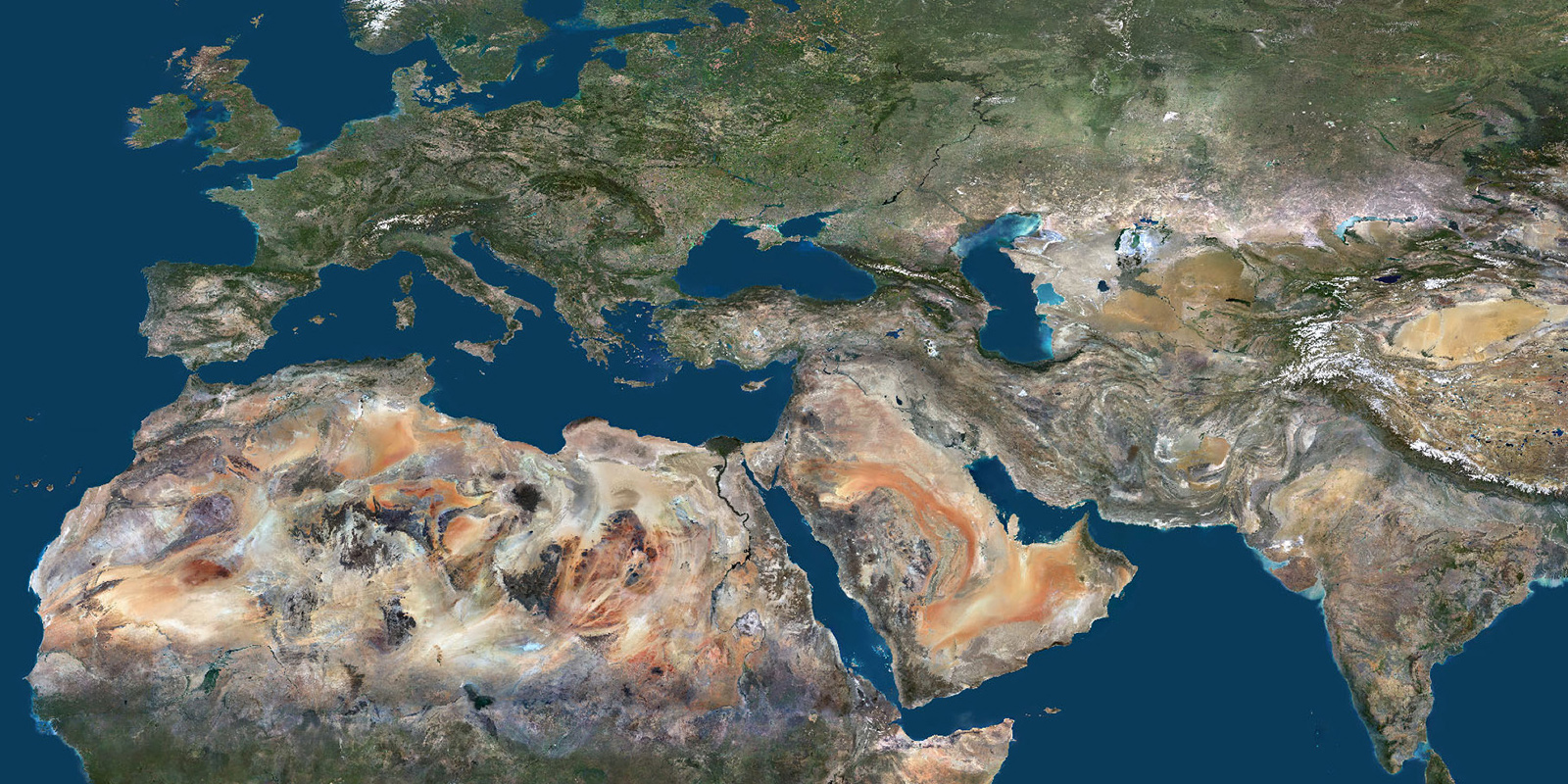 PlanetSAT Image Mosaics of Europe, North Africa, Middle east