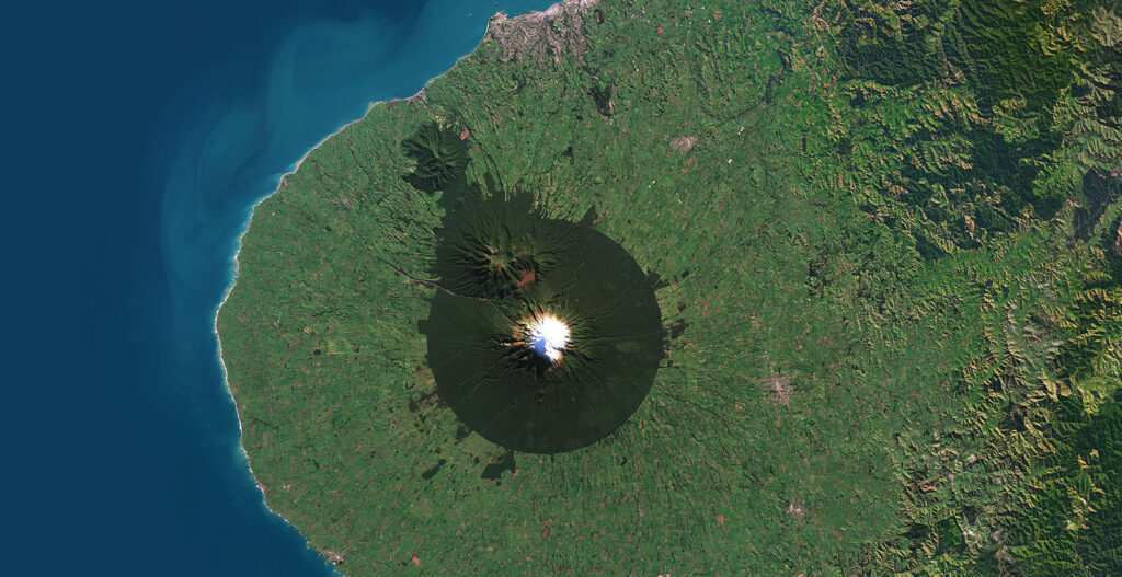 PlanetSAT Image of Mount Taranaki, New Zealand to meet the Team, Marie Pierre Boutin