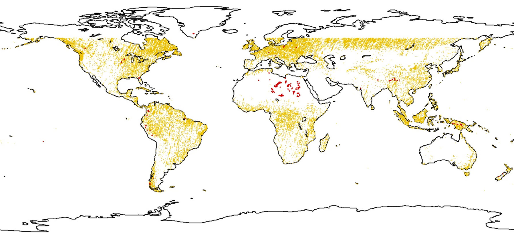 PlanetDEM Global Elevation Dataset Corrected areas