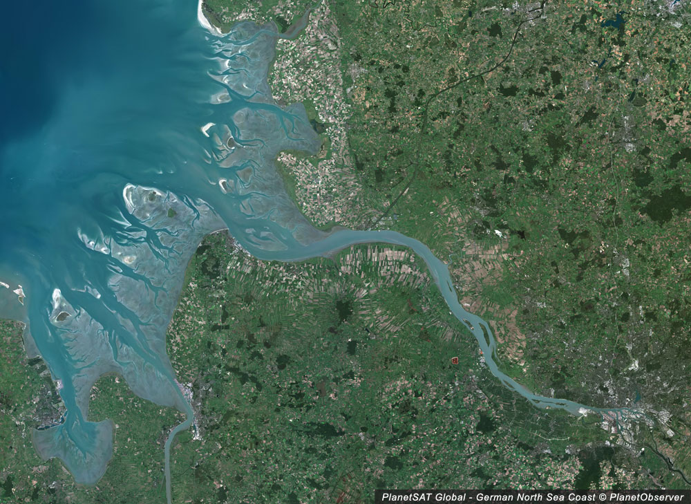 PlanetSAT Updated Global Imagery Basemap of North Germany