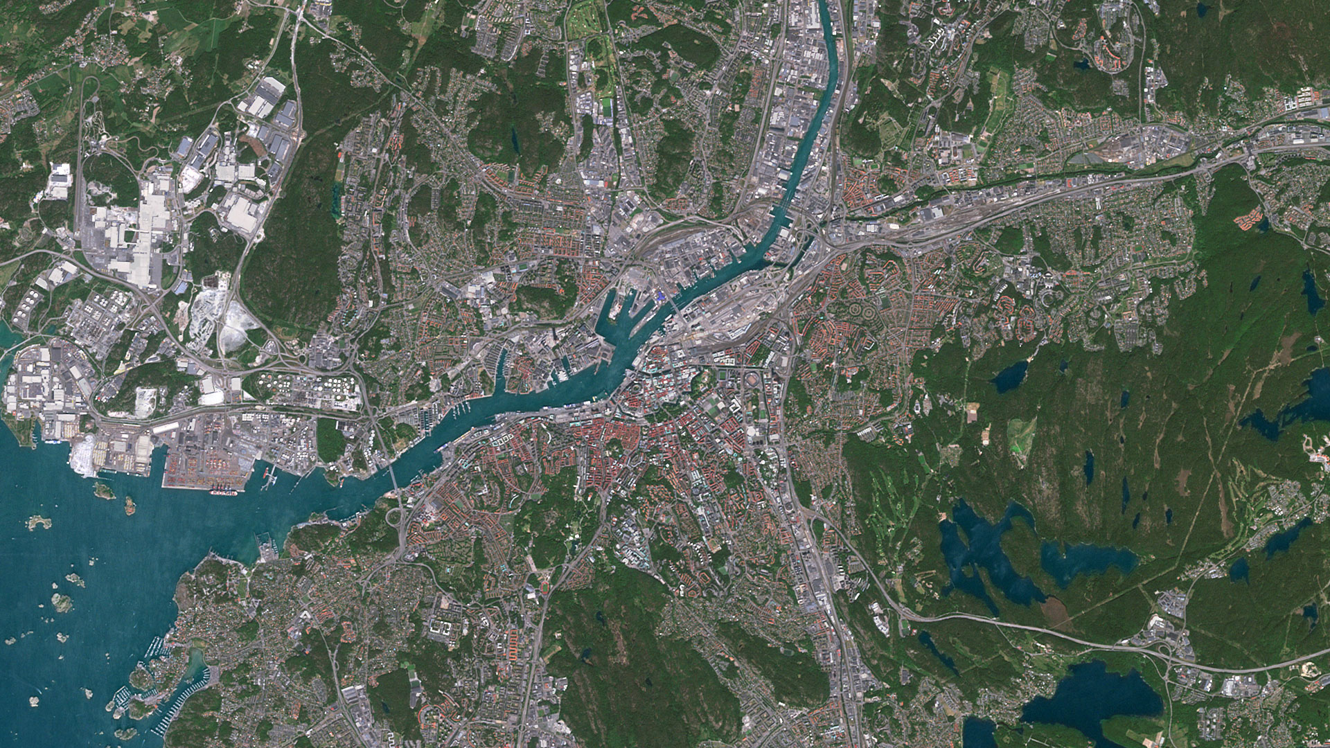PlanetSaT Imagery Basemap 2025 of Goteborg, Sweden