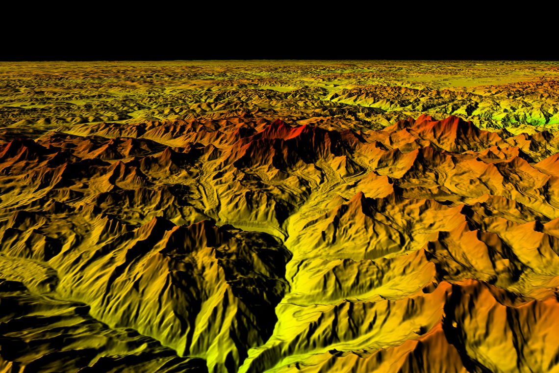 PlanetDEM elevation data of Everest