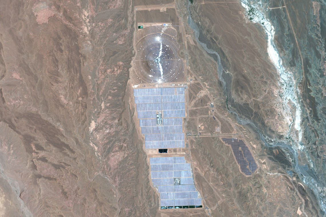 PlanetSAT Imagery of Morocco's Ouarzazate solar power plant